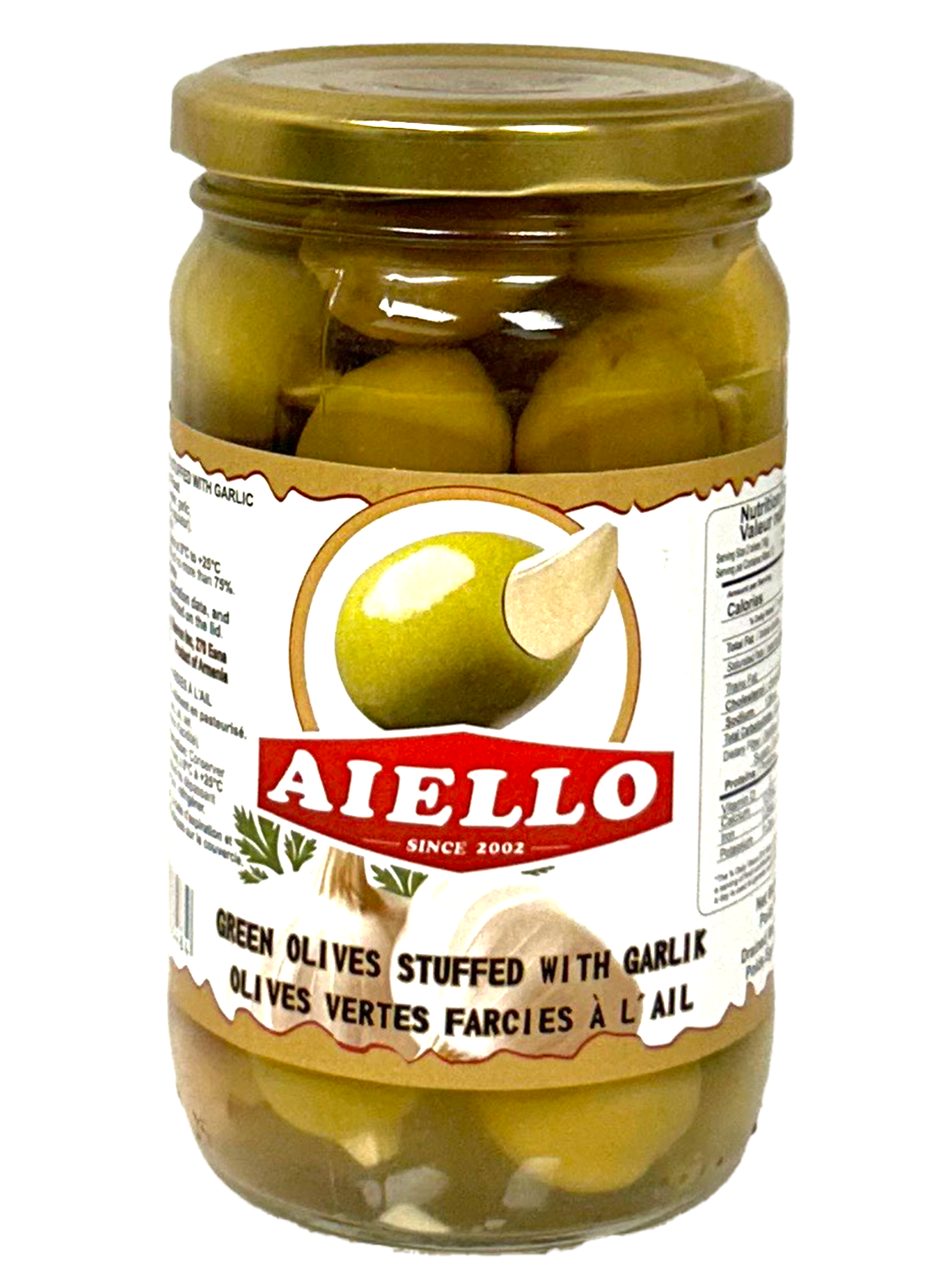 Olive Stuffed with Garlic (12 in Case)