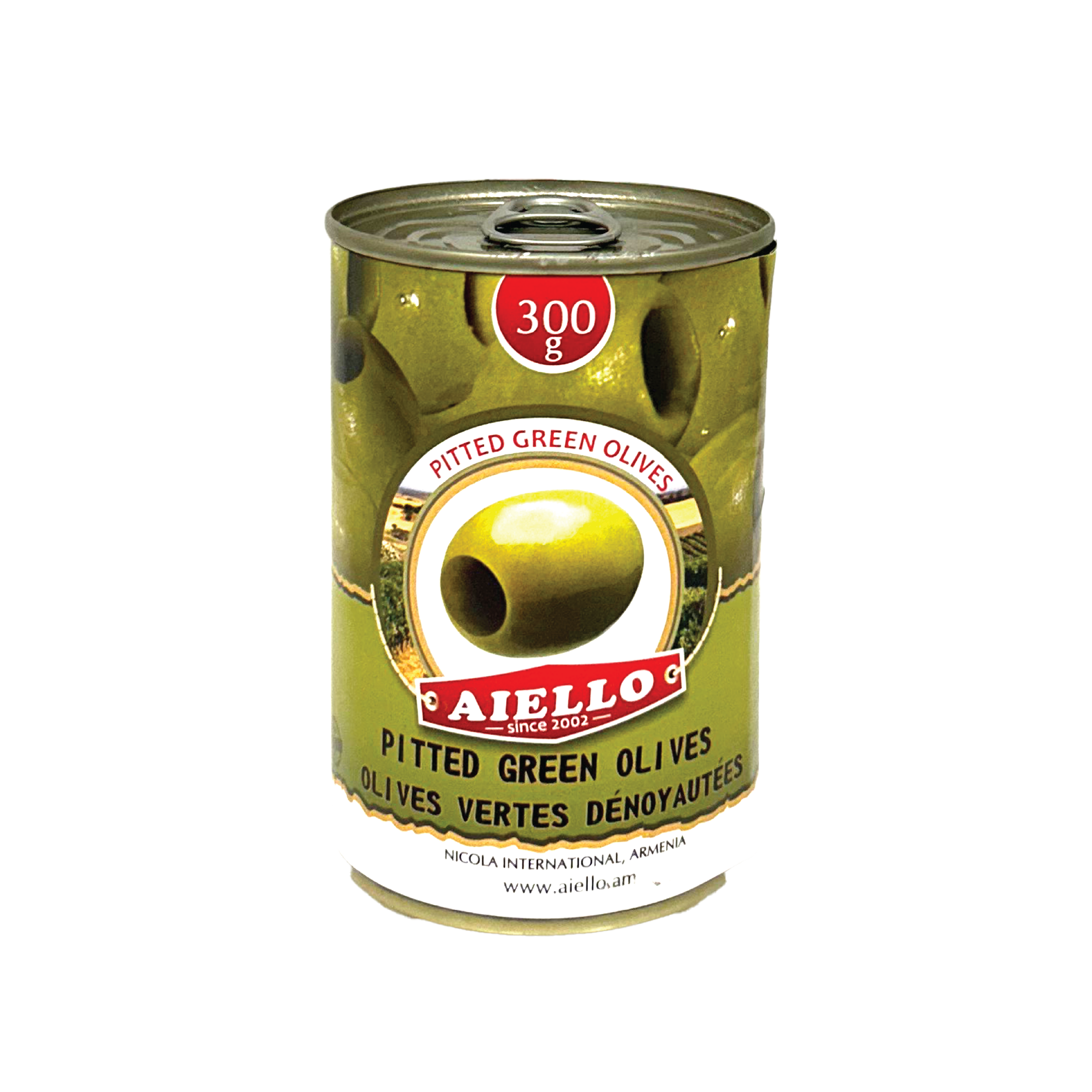 Pitted Green Olive (12 Cans in Case)